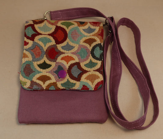 Handmade Gobelin Fabric Mobile Sling Bag