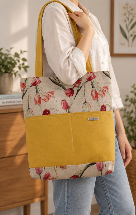 Garden Tulip Tote Bag