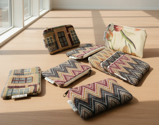 Handmade Gobeline Fabric Coin Purse