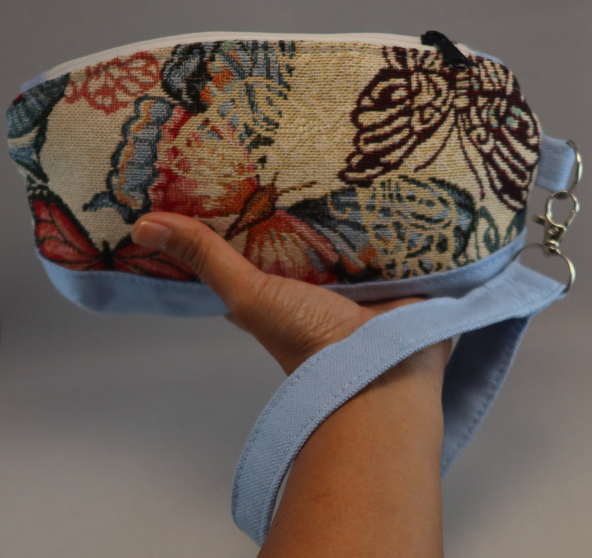 Garden Companion Wristlet | Handmade Gobelin & Canvas