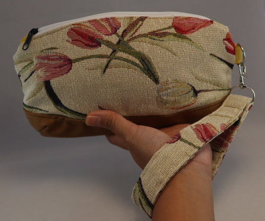 Garden Companion Wristlet | Handmade Gobelin & Canvas