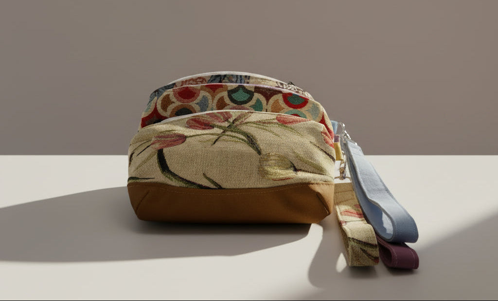 Garden Companion Wristlet | Handmade Gobelin & Canvas