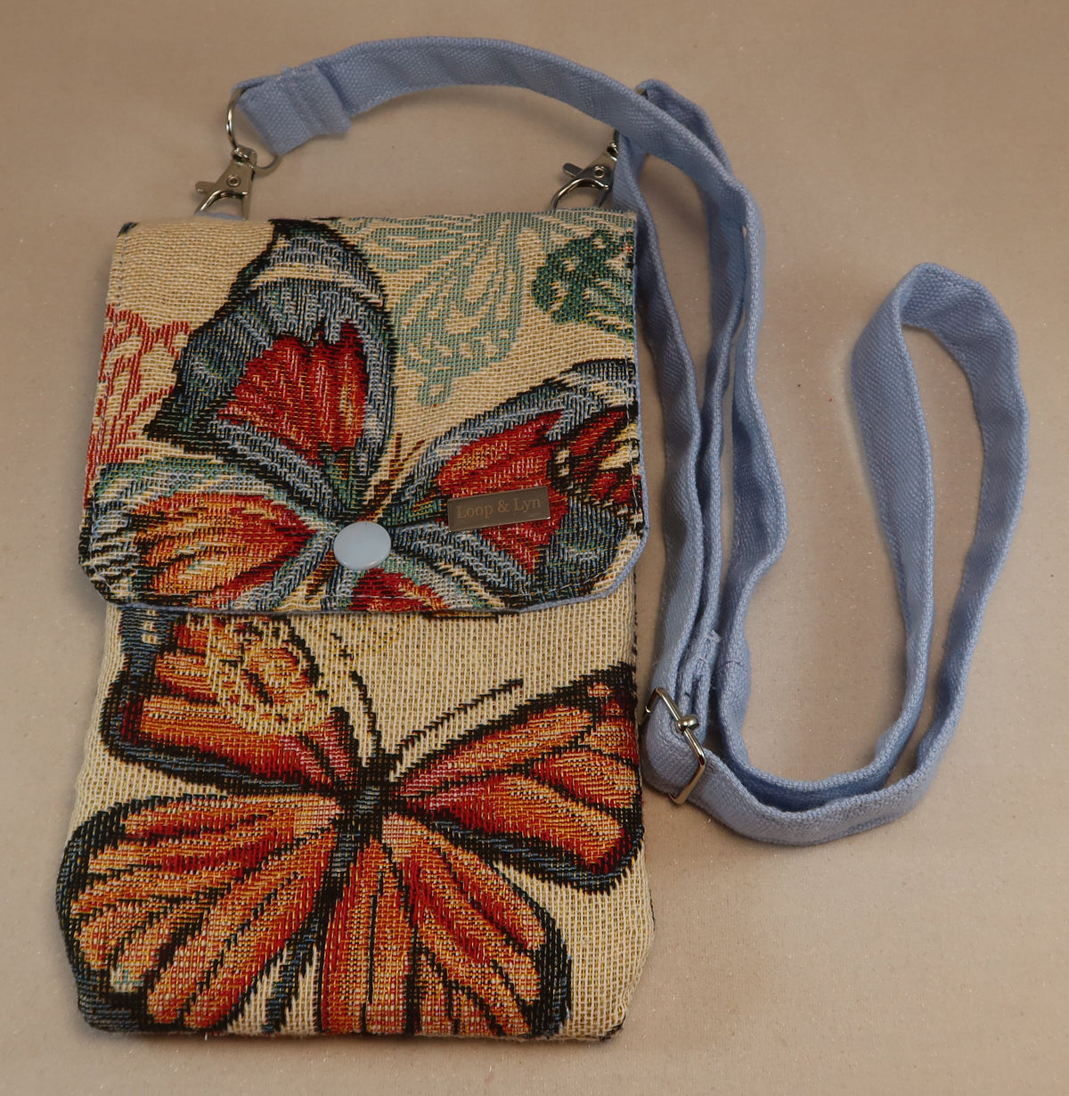 Handmade Gobelin Fabric Mobile Sling Bag